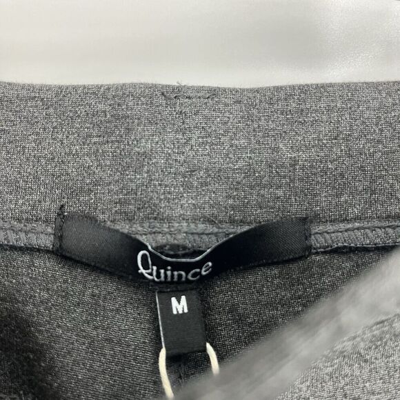 Quince Pants Size Medium Womens Charcoal Ultra Stretch Ponte Straight Leg Career - Picture 3 of 8